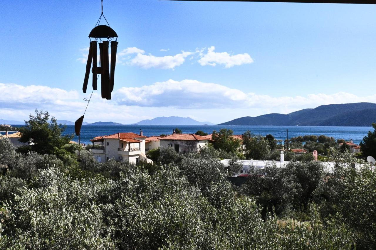 Pavlos' Cottage With Beach View Kórfos Eksteriør bilde
